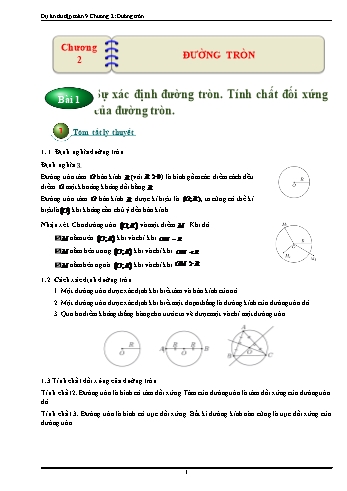 Bài tập ôn tập Hình học Lớp 9 - Chương 2: Đường tròn