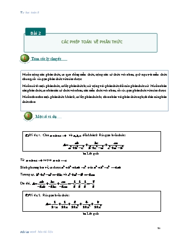 Tài liệu Tự học Toán 8 - Phần 2