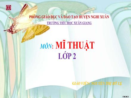 Bài giảng Mĩ thuật Lớp 2 - Tuần 18 - Tiết 1. Chủ đề 7: Gương mặt thân quen - Năm học 2022-2023 - Nguyễn Thị Mỹ Lệ Bài giảng Mĩ thuật Lớp 2 - Tuần 18 - Tiết 1. Chủ đề 7: Gương mặt thân quen - Năm học 2022-2023 - Nguyễn Thị Mỹ Lệ