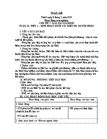 Giáo án các môn Lớp 4 - Tuần 18B - Năm học 2023-2024 - Trương Huyền Trang