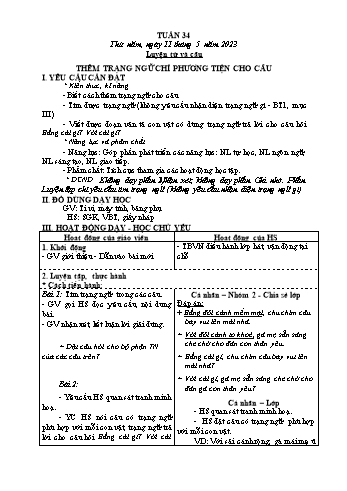 Giáo án các môn Lớp 4 - Tuần 35 (5, 6) - Đinh Thị Thanh Hòa